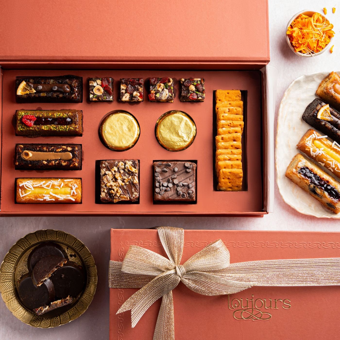 A gift box of assorted sweets